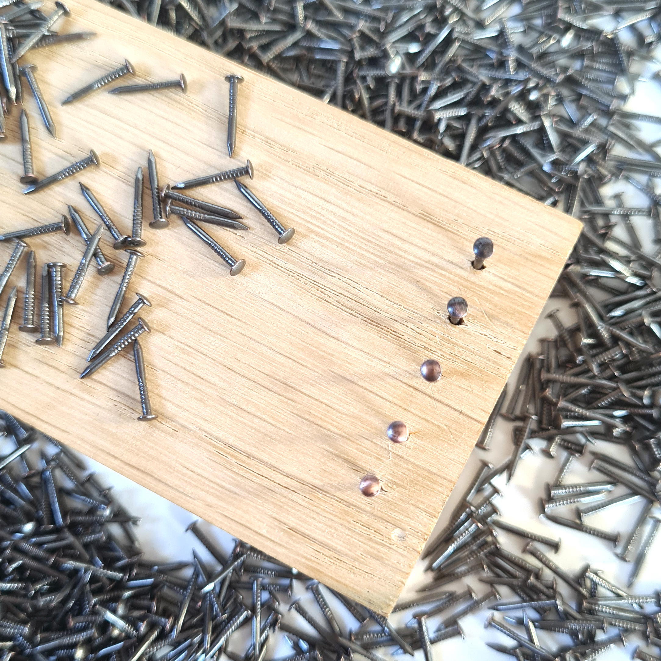 300pcs Vintage Antique Old Copper Patina Escutcheon Pins Nails - Image 5