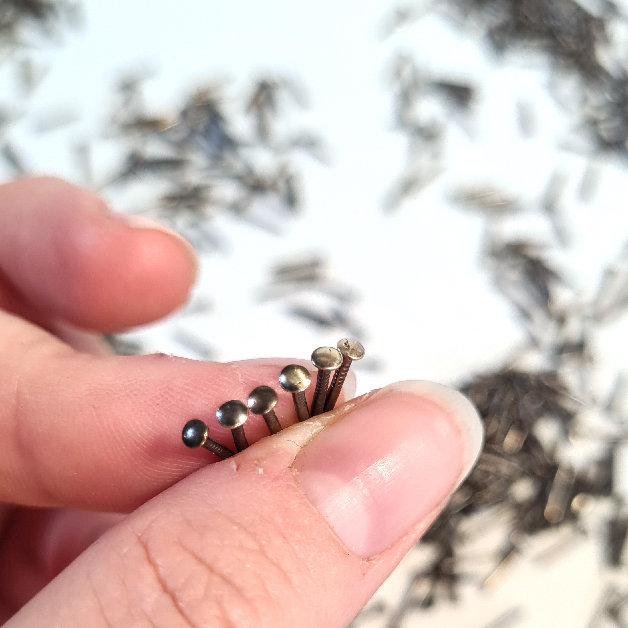 300pcs Antique Patina Old Brass Look Escutcheon Pins